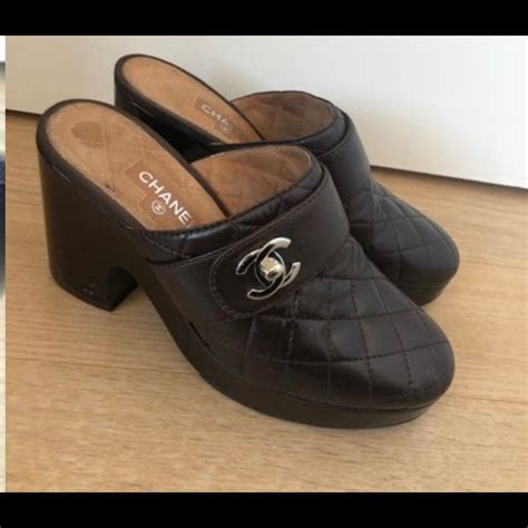 chanel clogs ebay|Chanel clogs mules 42.